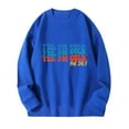 thumbnail image 1 of 2023 Chandail en Molleton Mode pour Femmes 50 % de Réduction Liquidation Mode Femme Imprimé Col Rond Manches Longues Chandails en Molleton Sans Capuche T-Shirt Hauts Amples Blouse, 1 of 2