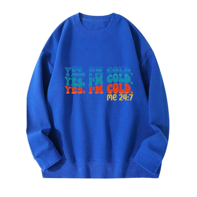 2023 Chandail en Molleton Mode pour Femmes 50 % de Réduction Liquidation Mode Femme Imprimé Col Rond Manches Longues Chandails en Molleton Sans Capuche T-Shirt Hauts Amples Blouse