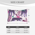 thumbnail image 6 of LNWH Rectangle Pillow Cover, Purple Cheetah Star Leaf Cushion Covers Pillowcase for Couch Bedroom Sofa, 16"x24", 6 of 7