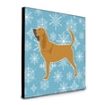 thumbnail image 1 of ""Caroline'S Treasures Winter Snowflake Bloodhound Artwork Panel Wall-Decor Multicolor"", 1 of 3