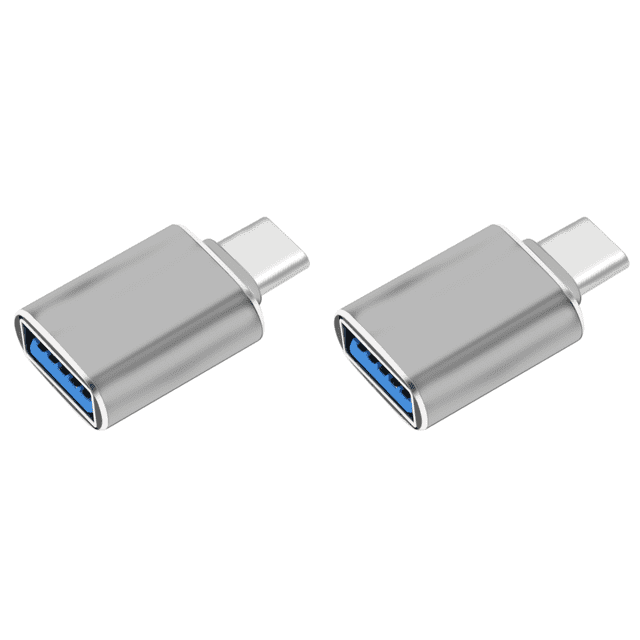 Convertidor Cable USB 3.1 OTG 10 Gbps para MacBook Pro/Air Smartphone (plateado)