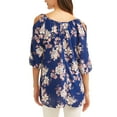 thumbnail image 2 of Cure Women's Cold Shoulder Tie Front Pri, 2 of 2