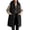 Black, variant on Long Puffer Vest for Women Hooded Puffer Jacket Lightweight Sleeveless Quilted Jackets Winter Warm Zip Up Coat Outerwear