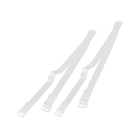 INSPIRE CHIC Ladies Pair Adjustable Soft Plastic Transparent Shoulder Bra Band Straps