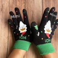 thumbnail image 4 of Guantes navideños de invierno para mujer, con pantalla táctil, para niños, con dibujos animados, tejidos, 4 of 6