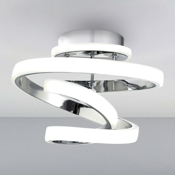 Luxury Modern Ceiling Light, Polished Chrome, UQL4491