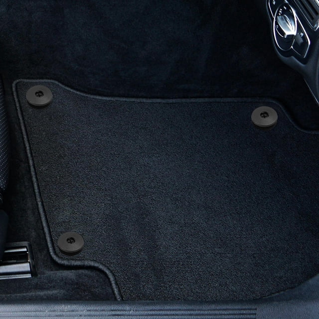 DEEPCRAFF 20Sets Car Carpet Mat Fixings Black ABS Clips for Easy Installation and Firm Grip