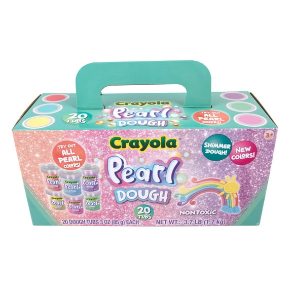 Crayola Pearl Dough tubs 20 count, 3 oz each