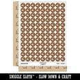 thumbnail image 2 of Soccer Player Bicycle Overhead Scissors Kick Ball Association Football 200+ Round Stickers - Brown - Gloss Finish - 0.50" Size, 2 of 3