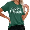 thumbnail image 2 of Women's Christmas Lights Graphic Tees Merry Christmas T-Shirt, 2 of 6