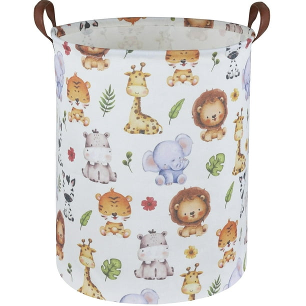 Cesta de lavandería para niños, cesta plegable de lona, cesta de almacenamiento para niños, para el hogar, oficina, organizador de juguetes, decoración del hogar
