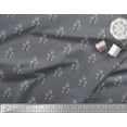 thumbnail image 2 of Soimoi Rayon Crepe Fabric Leaves & Floral Block Printed Fabric 1 Yard 46 Inch Wide, 2 of 3