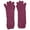 Pink, variant on Womens Long Soft Plush Blue Cable Knit Winter Gloves