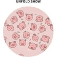 thumbnail image 5 of Pink Cute Pig Round Tablecloth 60 Inch, Washable Polyester Table Cloth Cover, Water Resistant Spill Proof Table Cloth for Kitchen Holiday Dining Room Party Picnic Decor, 5 of 6