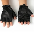 thumbnail image 4 of Alpine Swiss Mens Fingerless Gloves Genuine Leather for Workout Training Riding, 4 of 7