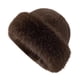 thumbnail image 3 of Gorro de piel sintética para mujer Jinwen para invierno viajes ciclismo acampada Marrón, 3 of 8
