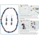 thumbnail image 4 of Kit de bisutería DIY (1 caja, 1 juego) - Kits de inicio para abalorios - Suministros para bisutería para adultos, niñas, adolescentes y mujeres con cierres de pinza de langosta azules, 4 of 9