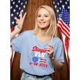 thumbnail image 2 of Stayin' Fly On 4Th July T-Shirt Women -Image by Shutterstock, Female x-Large, 2 of 4