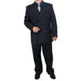 thumbnail image 3 of Sharp Hand Tailored 2pc Men Double Breasted Dress Suit w/1 Pair of Socks, 3 of 5