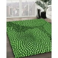 thumbnail image 2 of Ahgly Company Indoor Round Patterned Deep Emerald Green Area Rugs, 7' Round, 2 of 6