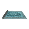 thumbnail image 2 of Ahgly Company Indoor Rectangle Medallion Light Blue Traditional Area Rugs, 3' x 5', 2 of 4