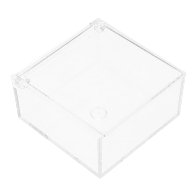 SHISUYAN Clear Acrylic Box with Lid Transparent Mini Display Case for Small Items Jewelry Collectibles Multi-Purpose Square Container for Home or Office Use