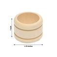 thumbnail image 3 of Efavormart 20 Pack | Eco Friendly Natural Wooden Napkin Holder Rings, Disposable, 3 of 10