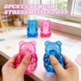 thumbnail image 4 of Juguete Squishy Gucbbaui de ositos de goma, 2 piezas, antiestrés, 8 cm, 4 of 7