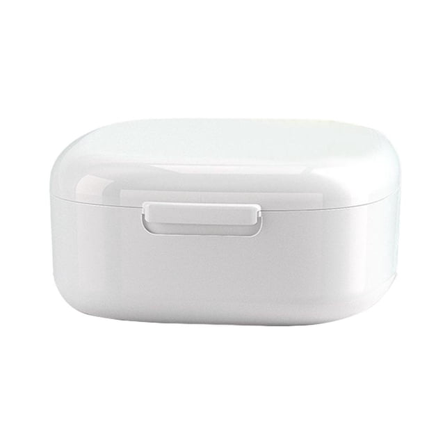 Portable Denture Storage Box for Soaking Cleaning Braces . G9K5 F5H8 R4H8