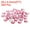Pink, variant on Uxcell 20mm Flat Back Round Acrylic Rhinestones, 200 Pack Plastic Circle Gems for Jewelry Making Costume, Red