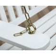 thumbnail image 6 of Anraja 4 Foot 2-Person Wood Porch Swing Garden Patio Hanging, White Outdoor, 6 of 8