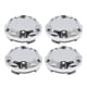 thumbnail image 1 of 4pcs 64mm 4 Lengüetas Plástico Plateado Tapas Eje Central del Cubo de la Rueda de Coche, 1 of 1