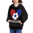 thumbnail image 3 of DISNIMO Black Football Hoodie for Kids Pullover Hoodies for Girls 14-16 Years Old Long Sleeve Hoodies for Boys Sweatshirt for Children Hoodie Sweatshirts for Boys and Girls Hoodie Soft Youth, 3 of 7