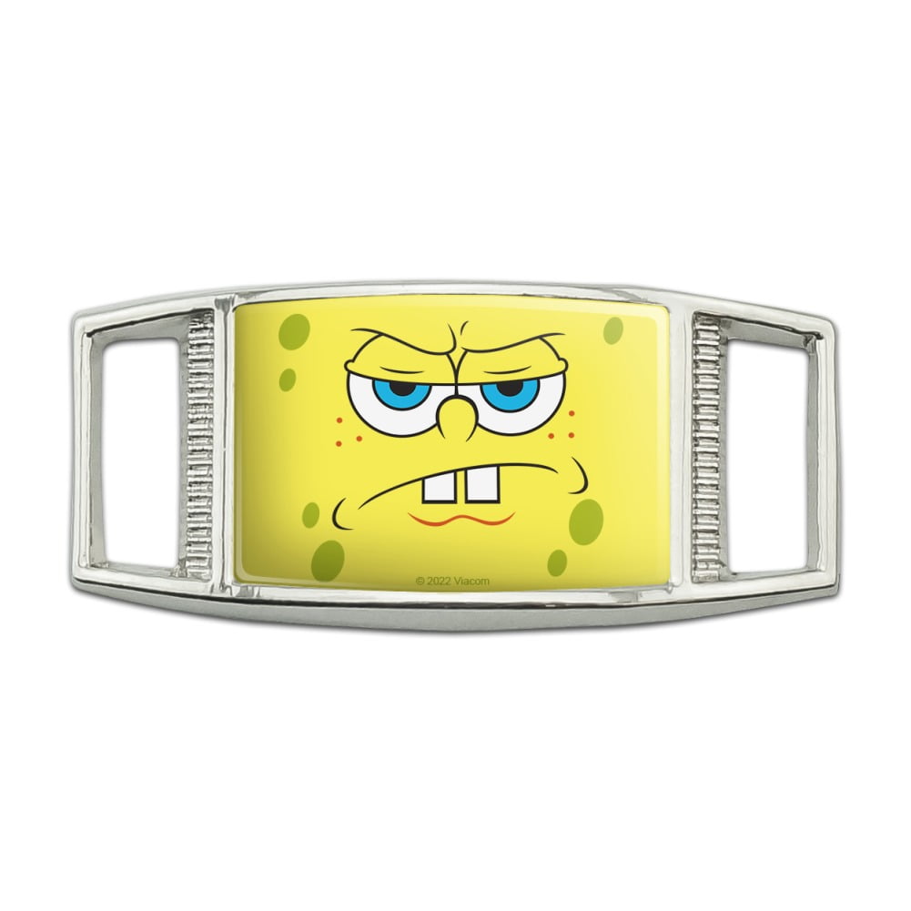 SpongeBob Angry Face Rectangular Shoe Shoelace Shoe Lace Tag Runner Gym