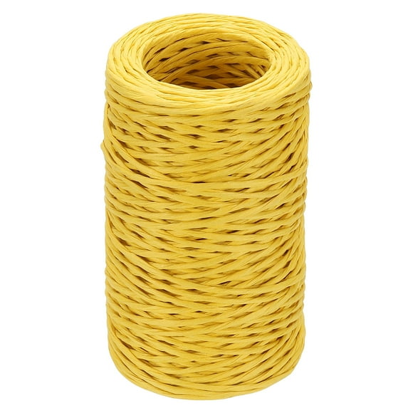 Uxcell 55 Yards Floral Bind Wire Wrap Twine, 2mm Floral Wire Vine Bind Wire Rustic Craft Wire for DIY Projects Flower Bouquet Making Wreath Gift Wrapping Wedding Decoration, Amarillo