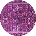 thumbnail image 1 of Ahgly Company Indoor Round Persian Purple Traditional Area Rugs, 7' Round, 1 of 4