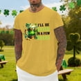 thumbnail image 6 of Ankishi Mens St Patricks Day T Shirts I'll Be Irish in A Few Beers Crewneck Casual T Shirt Trendy Tops for Leisure, 6 of 7