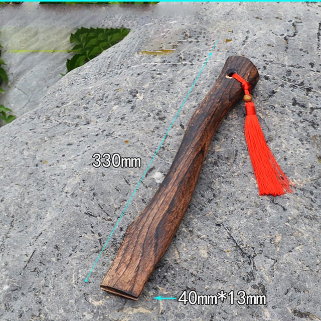 Antqov Wooden Axe Handle Spare Axe Handle Red Rope Luck Axe Handle, Home Accessories