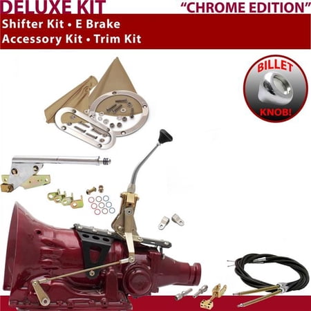 American Shifter 4L80E Shifter Kit Chrome 8 in. E Brake Cable Clevis Trim Kit for EDA45