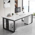 thumbnail image 2 of Conference Black Office Desk Drawers School Luxury Executive Computer Desks Secretary European Mesa De Computador Furnitures My Lux Decor Round, 2 of 31