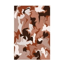 Canvas Wall Art - Treechild 'Liquid Earthy Strokes Pattern' Wall Art for Living Room, Bedroom, or Office D?cor by Trademark Fine Art - 12 x 19 Inches