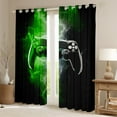 thumbnail image 2 of Erosebridal Boys Gamepads Curtains and Drapes (42Wx90L),Geometric Honeycomb Curtains Pack of 2 (42Wx90L),Gradient Lightning Black Out Curtains,Abstract Bedroom Decorative, 2 of 6