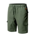 thumbnail image 6 of cllios Men's Cargo Shorts with Multi Pockets Summer Work Shorts Lightweight Athletic Shorts Mens Cargo Shorts Clearance Army Green,L, 6 of 7