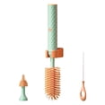 thumbnail image 2 of Silic Electric Baby Bottle Brush Portable Multipurpos for Newborn Infants Green Orange, 2 of 8