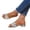 Silver, variant on Women's Sandals Metallic Rhinestone Slide Sandals Comfortable Single Strap Open Toe Low Block Heel Sandals Trendy Party Casual Summer Shoes Silver 10 Wide