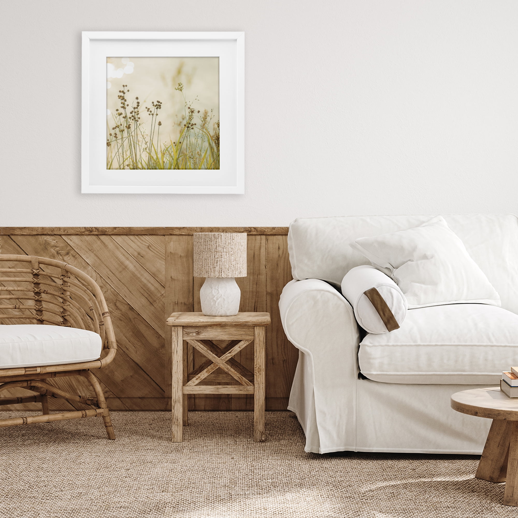 Stupell Industries Country Afternoon Walk White Framed Print Under Glass, design by Erin Marie