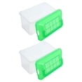 thumbnail image 2 of 2pcs Reptile Feeding Terrarium Pet Portable Small Reptile Cage Fish Tank Handheld Small Pet Box Transparent Tortoise Tank Breeding Case, 2 of 6