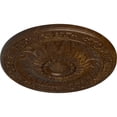 thumbnail image 3 of Ekena Millwork 20 1/4"OD x 1 1/2"P Lunel Ceiling Medallion (Fits Canopies up to 3 3/4"), Hand-Painted Root Beer Crackle, 3 of 6