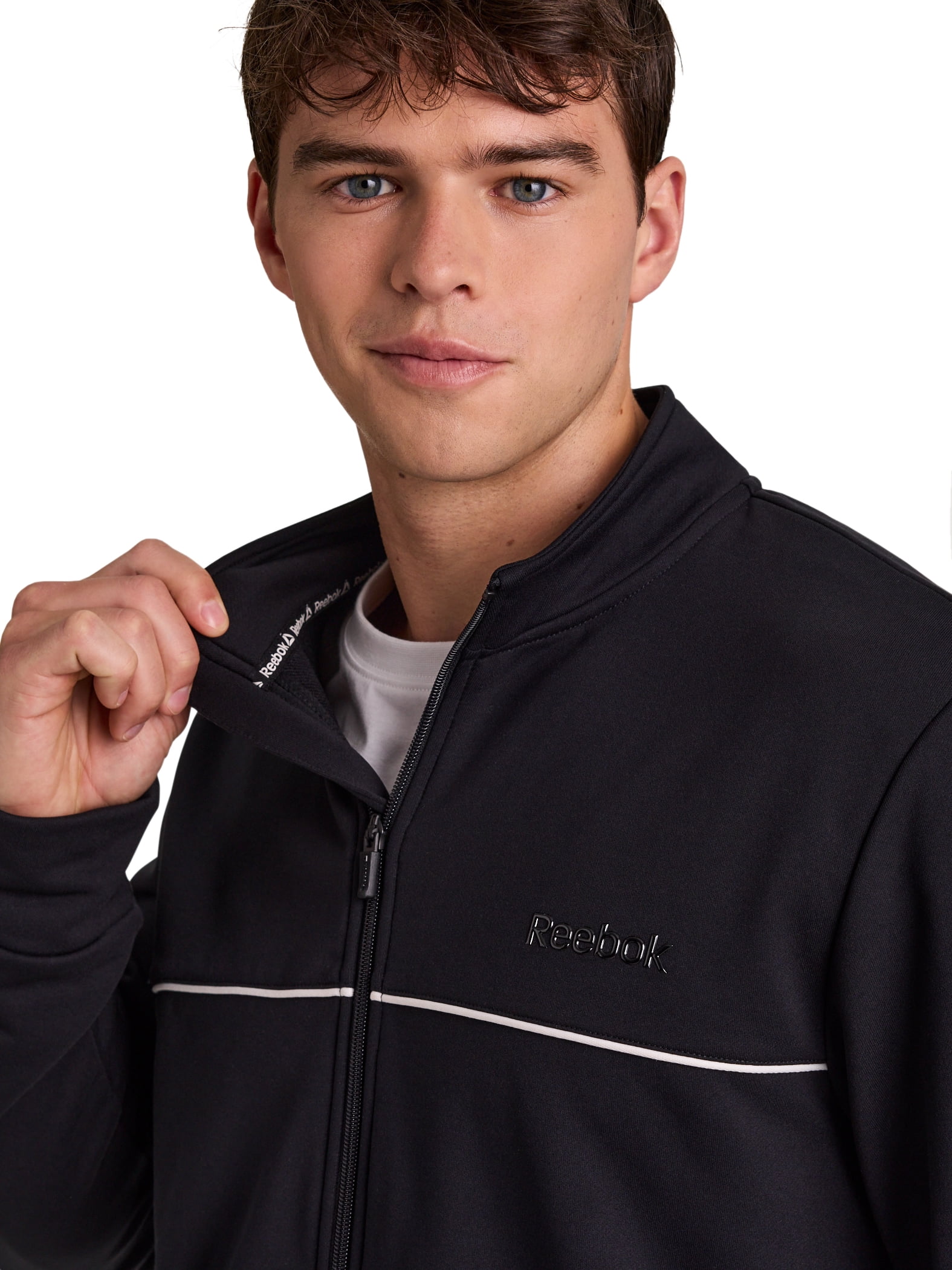 Reebok Men's and Big Men's Terry Full Zip Jacket, Sizes XS-5XL