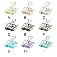 thumbnail image 4 of maskred 20 Pieces Paper Clip Hallow Electroplated Anti-rust Unfading Home School Office File Examination Papers Clips Accessories Gold 19mm, 4 of 6